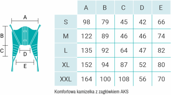 Komfortowa kamizelka z zagłówkiem – AKS